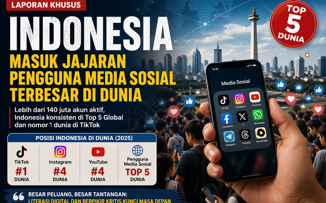 Indonesia Masuk Jajaran Pengguna Media Sosial Terbesar Dunia; Menjadi Berbahaya atau Sebuah Tanda Kemajuan?