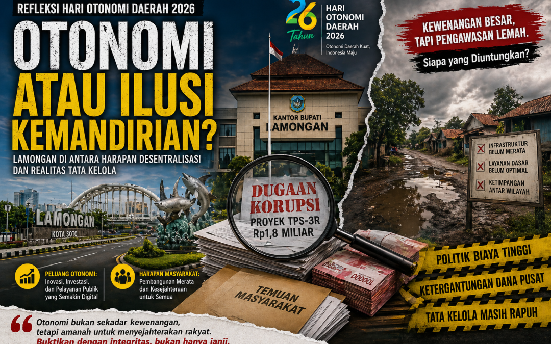 Refleksi Hari Otonomi Daerah 2026: Otonomi Tanpa Integritas Adalah Ancaman Nyata Bagi Lamongan