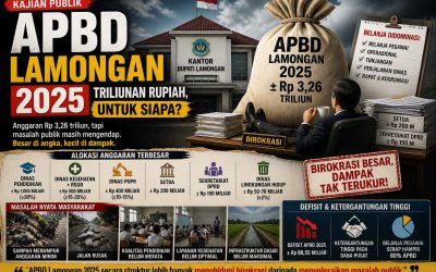 Melihat Kenyataan APBD Lamongan 2025 : Alokasi Lebih Banyak Menghidupi Birokrasi Daripada Menyelesaikan Masalah Publik