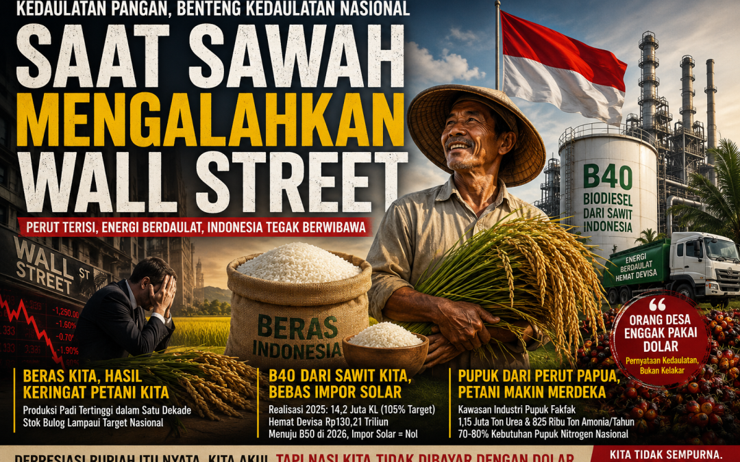 Sebuah Catatan Betapa Pentingnya Kedaulatan Pangan bagi Kedaulatan Nasional