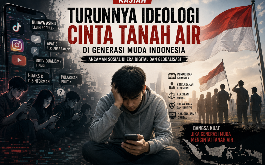 Kajian Turunnya Ideologi Cinta Tanah Air di Generasi Muda Indonesia: Ancaman Sosial di Era Digital dan Globalisasi