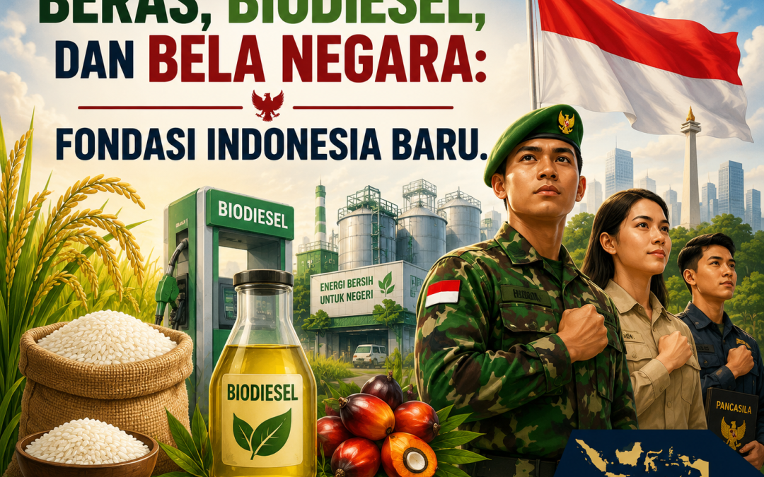 Beras, Biodiesel, dan Bela Negara: Fondasi Indonesia Baru