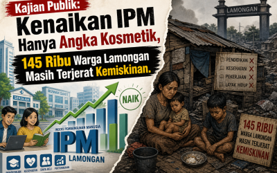 Kajian Publik: Kenaikan IPM Hanya Angka Kosmetik, 145 Ribu Warga Lamongan Masih Terjerat Kemiskinan.