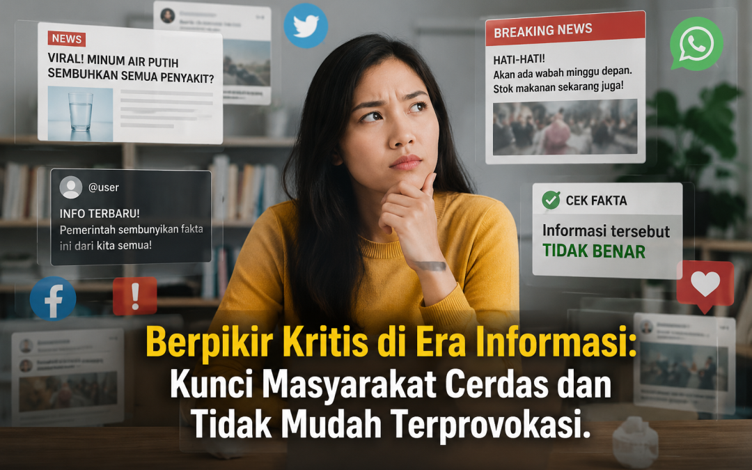 Berpikir Kritis di Era Informasi: Kunci Masyarakat Cerdas dan Tidak Mudah di Bodohi Maupun Terprovokasi