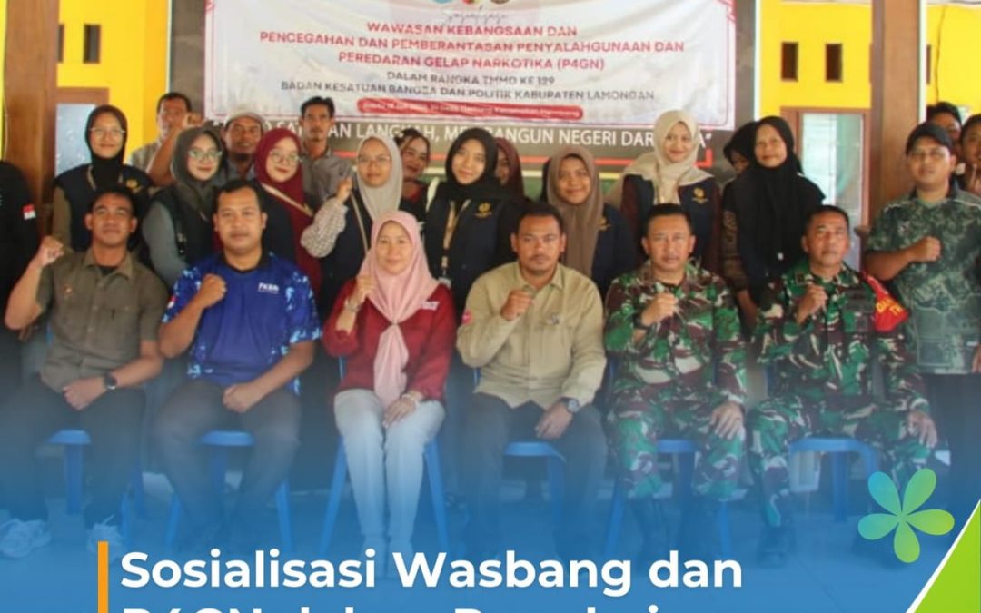 Kesbangpol Lamongan Gandeng FKBN Jadi Narasumber Wawasan Kebangsaan pada TMMD ke-129 di Desa Tlemang Ngimbang
